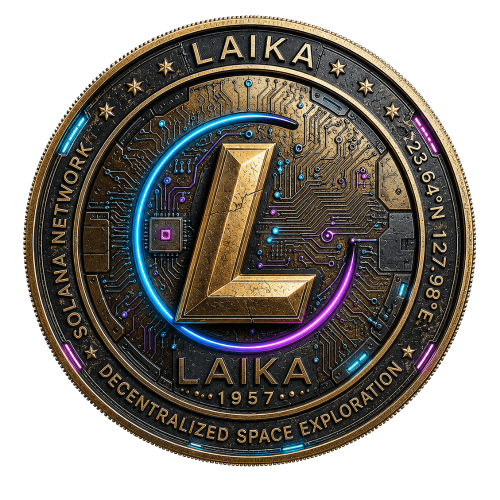 Approved gold and blue LAIKA token artwork
